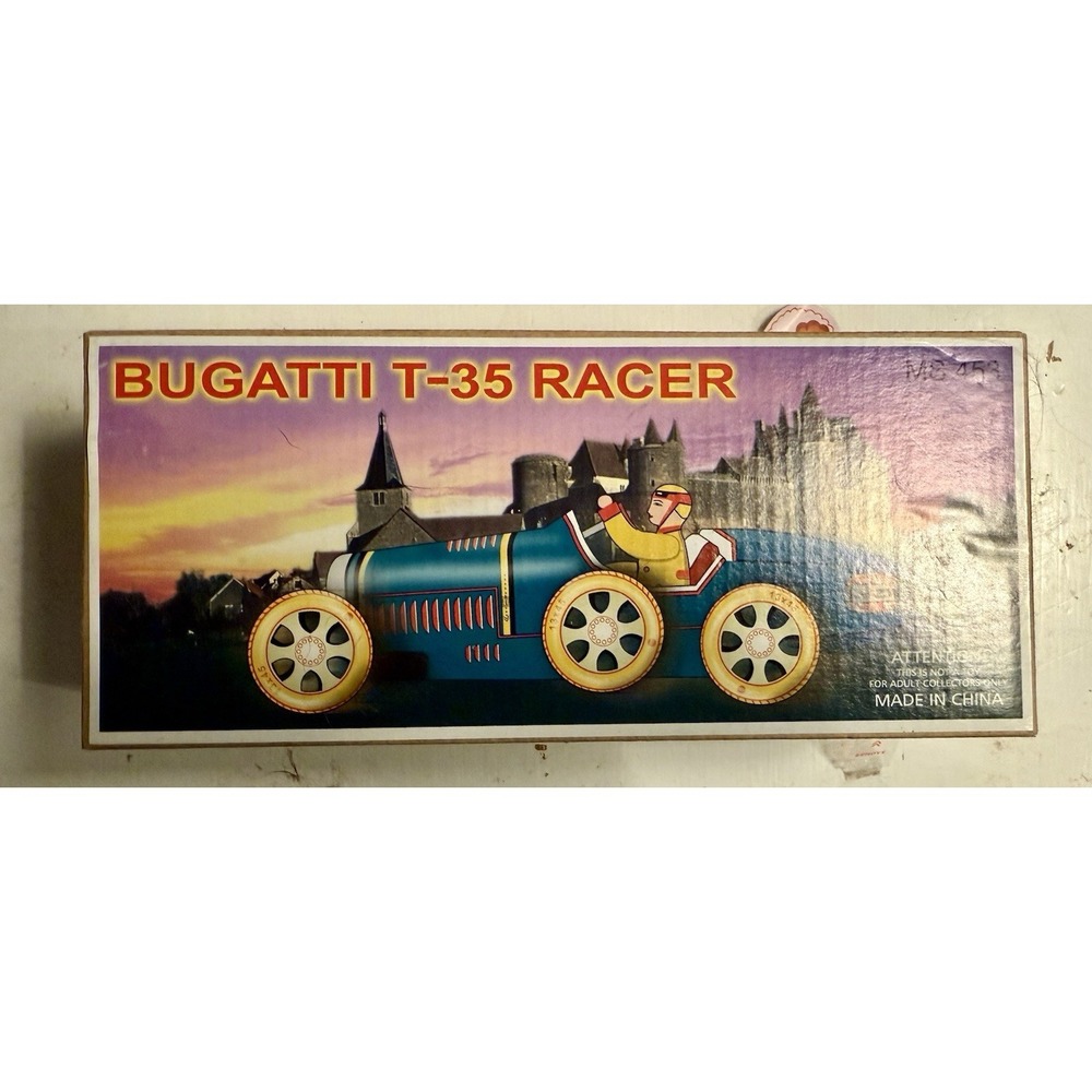 Bugatti T-35 Racer Tin Toy Car Collectible